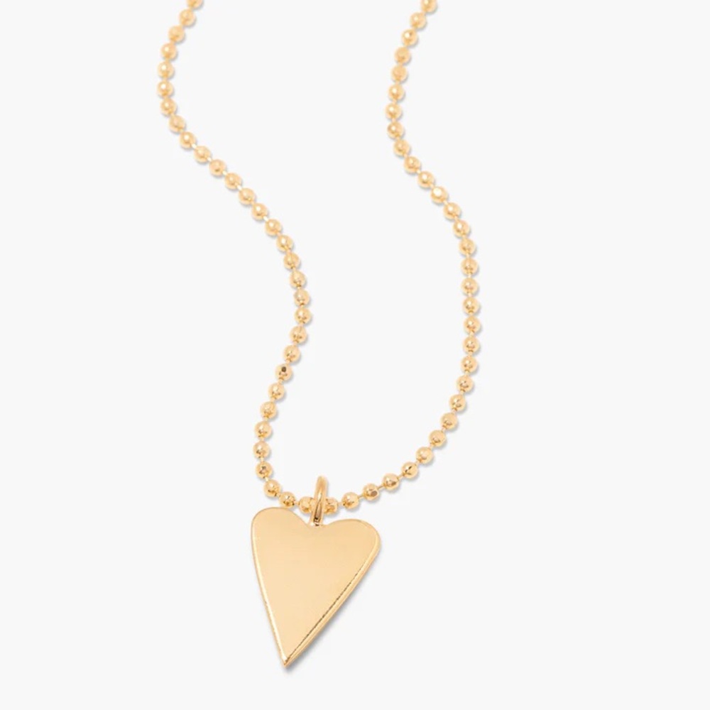 Brook & York Gold Heart Pendant Necklace - Picture 2 of 4